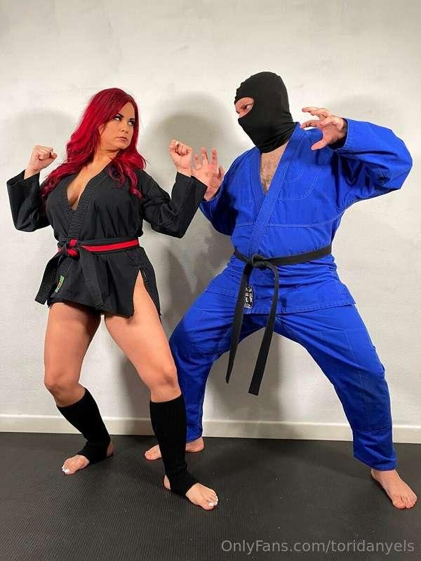 So you're a black belt huh... that's cute... let me show you..