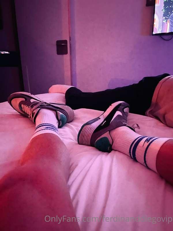 Hé snifft on my socks and sneakers! I did the same..who want..