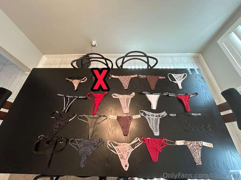 PICK YOUR PANTIES 😈😍😘  ⭐️Three day wear ⭐️Pictures wearing e..