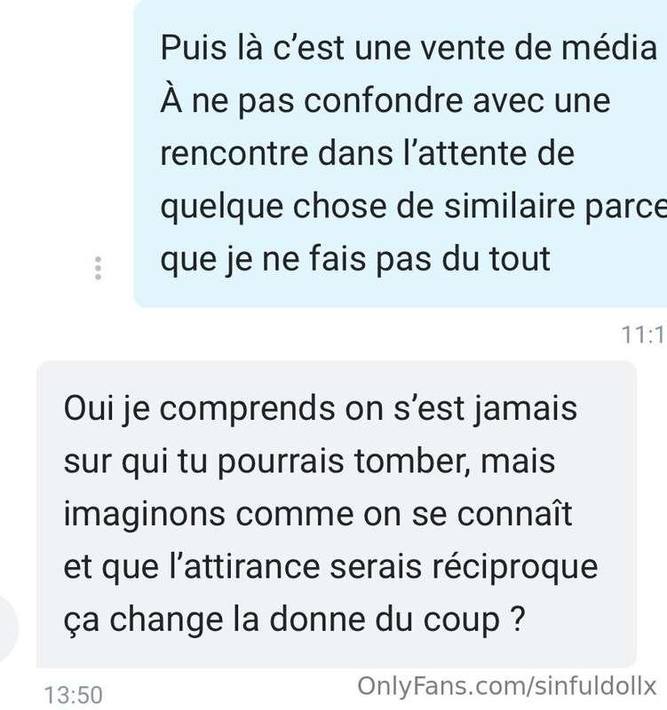 Non non et non Je fais de la vente de média pas de réel. Arr..