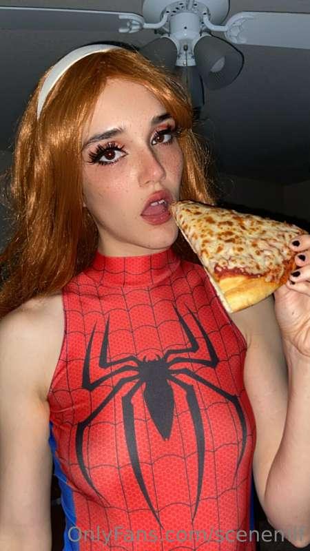 Wanna bite? ❤️💙🕸🕷