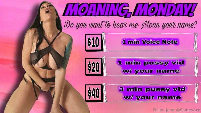 🔥 It's Moaning Monday & I’m already wet... 😉💦