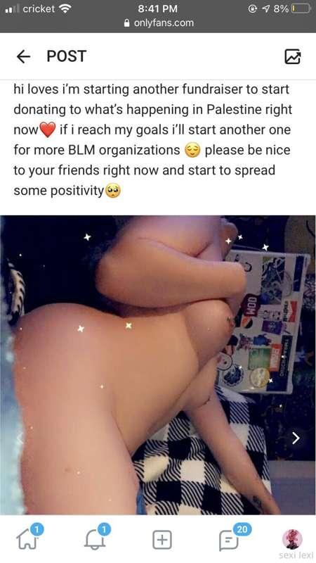 go subscribe and tip so i can donate to some great organizat..