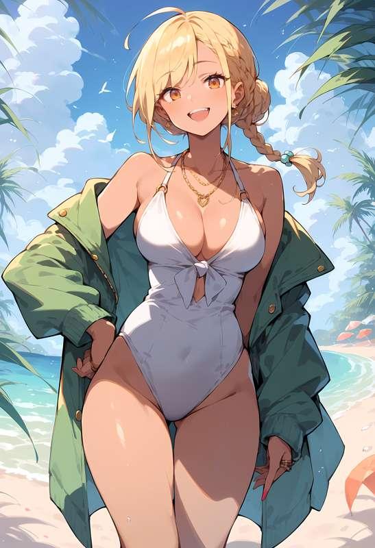 Gyaru smimsuit
