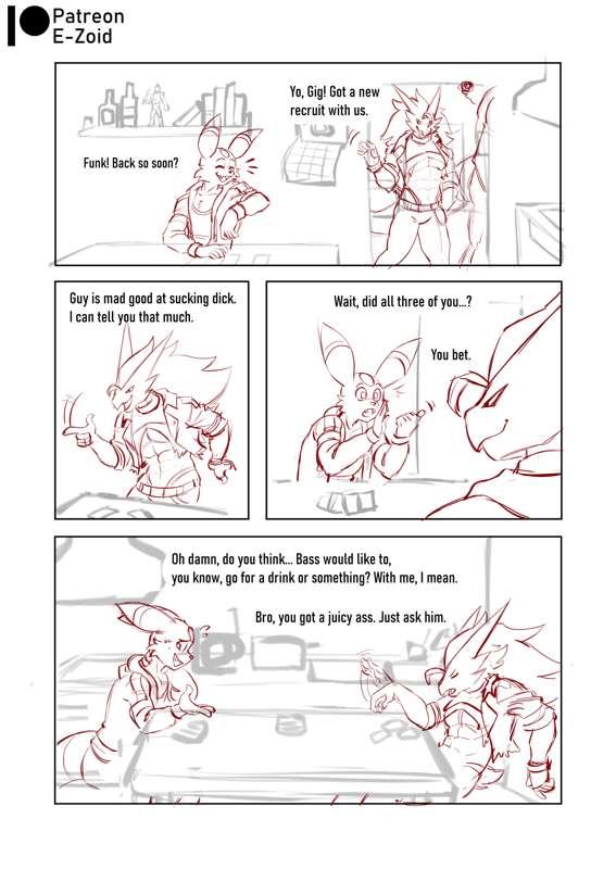 Team Grit: BASS IN HEAT - Page 3 (WiP Sketch)