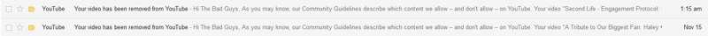 They've started removing our videos, and may delete our channel.