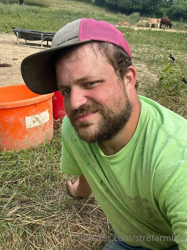 Filling water tubs on this hot humid day