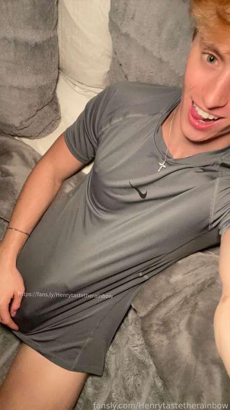 Nothing but a shirt 